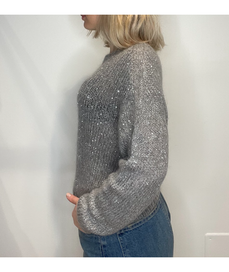  Maglia mohair paillettes