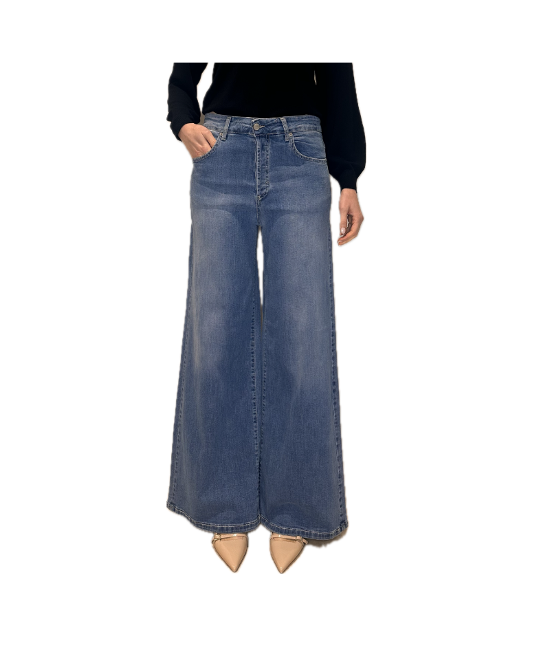 jeans palazzo elast.