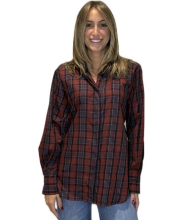 Camicia check coulisse Tensione In