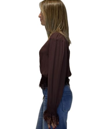Blusa arriccio + pizzo Tensione In – foto 6
